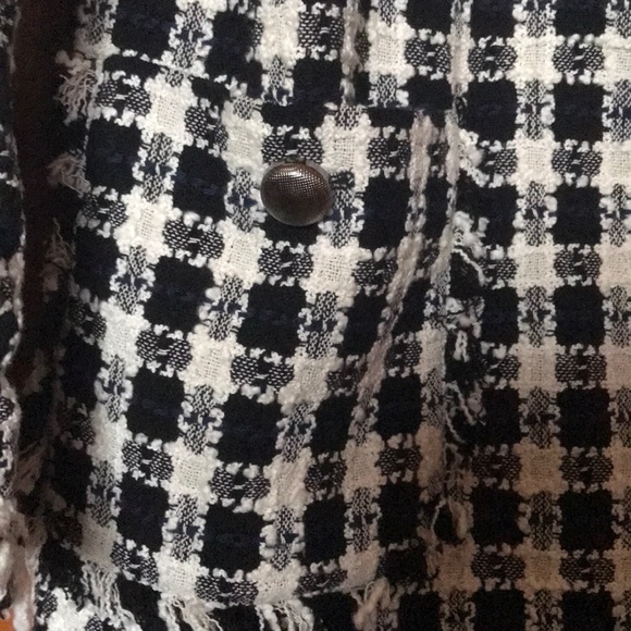 Zara Check Long Jacket - Picture 4 of 8